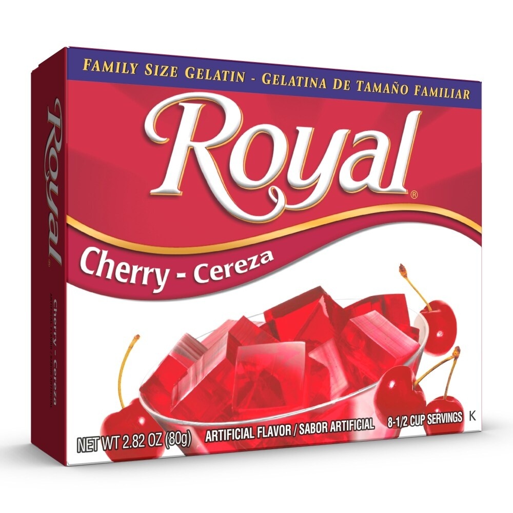 slide 1 of 1, Royal Gelatin Cherry, 2.8 oz