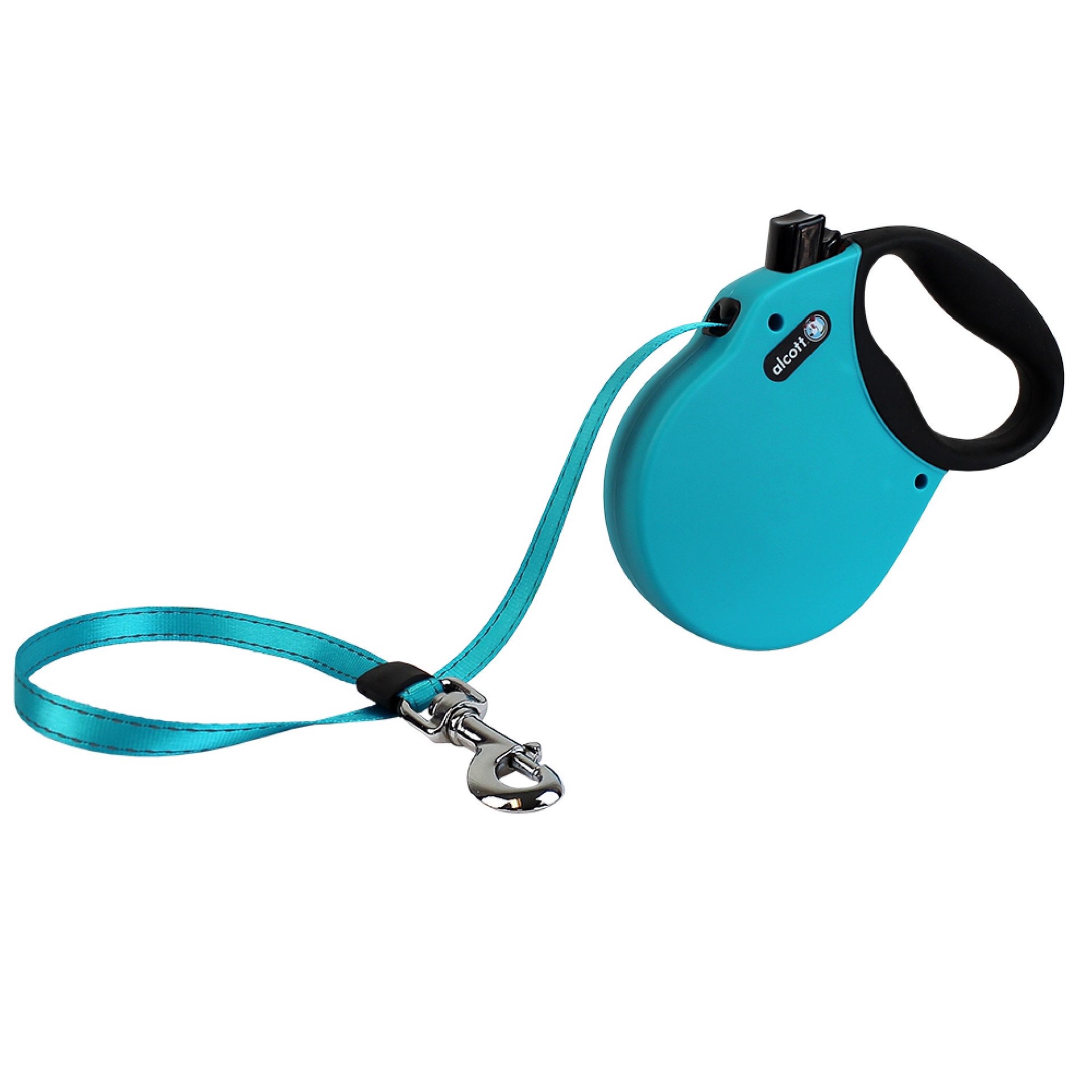 slide 1 of 1, alcott Blue Adventure Retractable Dog Leash for Dogs Up To 110 lbs., 16 ft., 1 ct