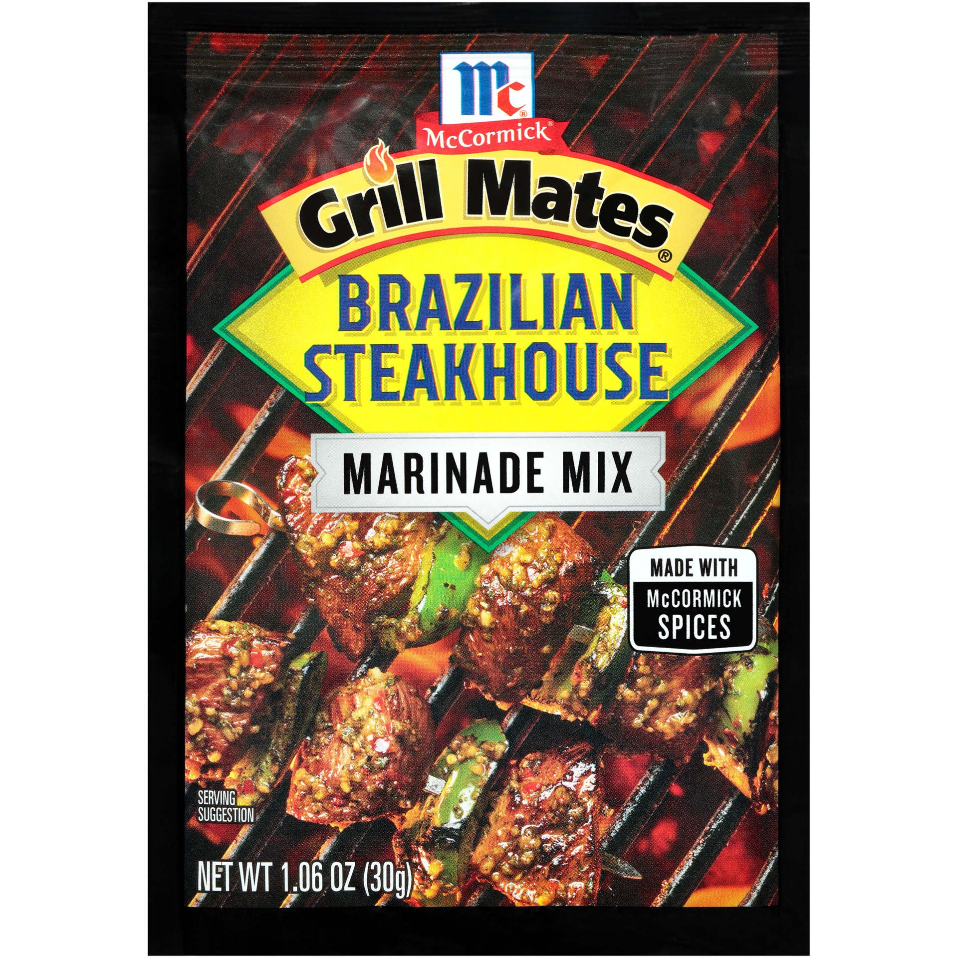 slide 1 of 2, McCormick Grill Mates Brazilian Steakhouse Marinade, 1.06 oz
