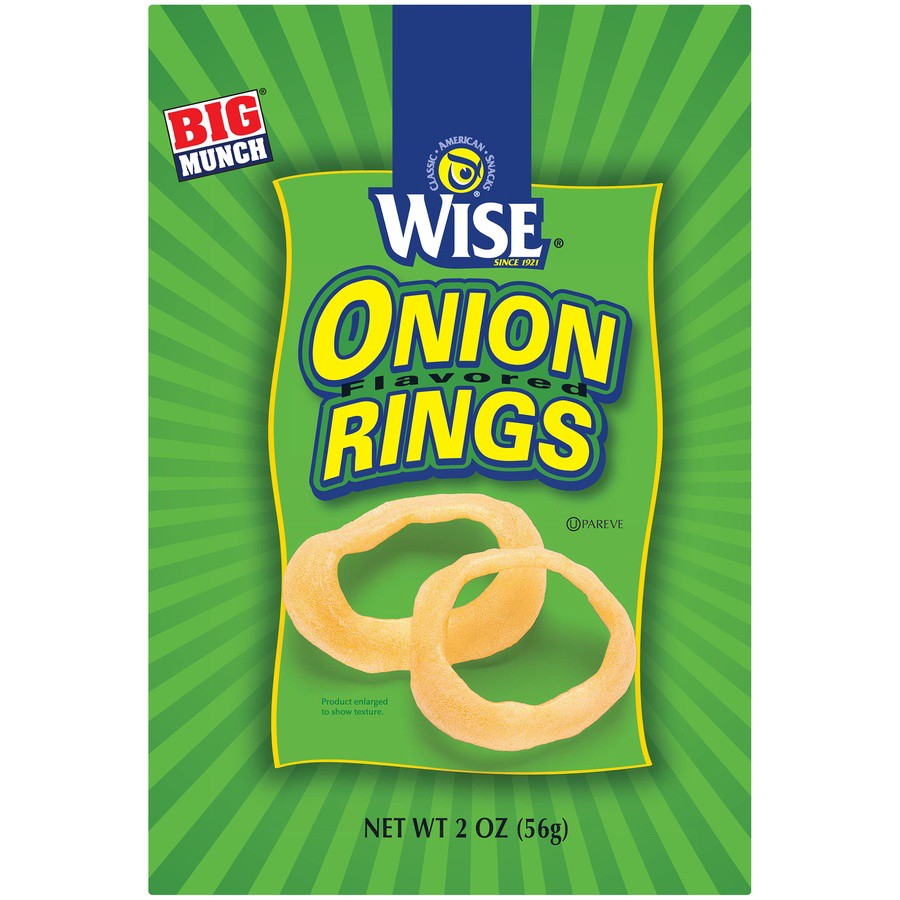 slide 1 of 6, Wise Onion Flavored Rings, 2 oz