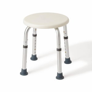 slide 1 of 1, Medline Industries Medline Rust Resistant Round Shower Stool, 1 ct