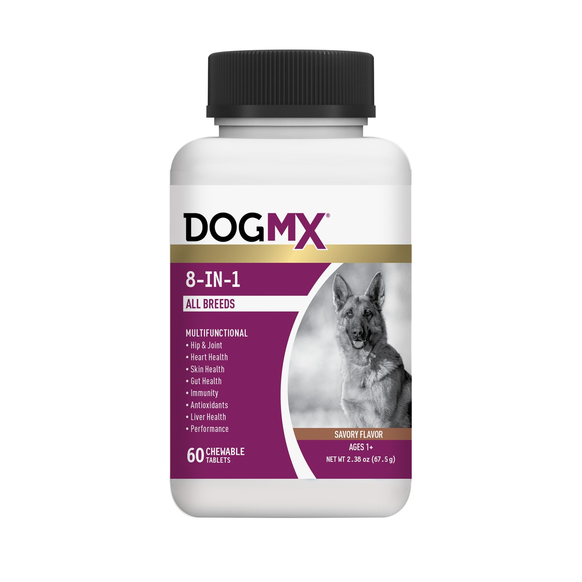 slide 1 of 1, Dog MX 8-in-1 Multi-Functional Dog Supplement - Chewable Tablet, Savory, 60 ct