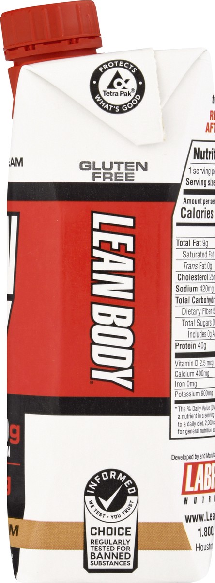 slide 2 of 13, Lean Body Cookies & Cream Protein Shake 17 oz, 17 oz