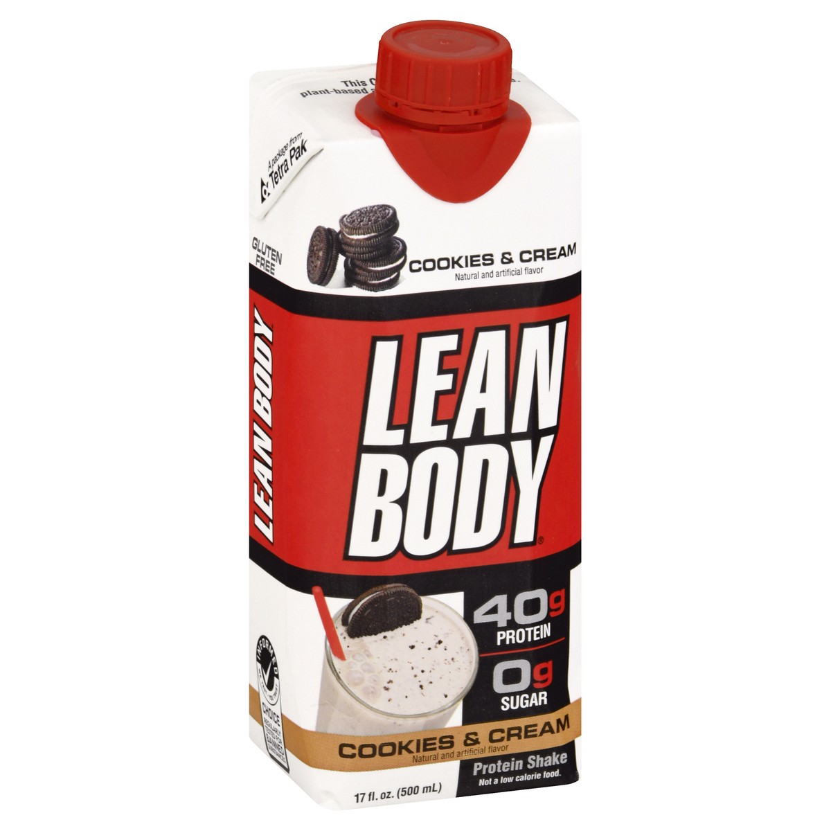 slide 13 of 13, Lean Body Cookies & Cream Protein Shake 17 oz, 17 oz