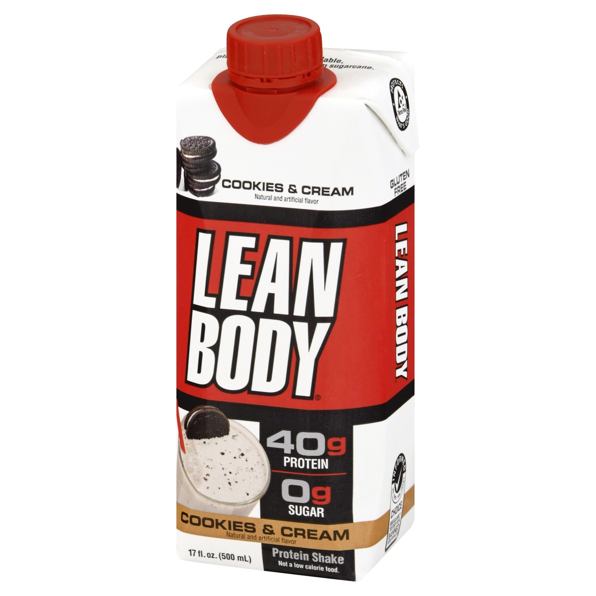 slide 3 of 13, Lean Body Cookies & Cream Protein Shake 17 oz, 17 oz