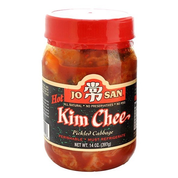 slide 1 of 1, Jo San Kim Chee Hot Pickled Cabbage, 14 oz