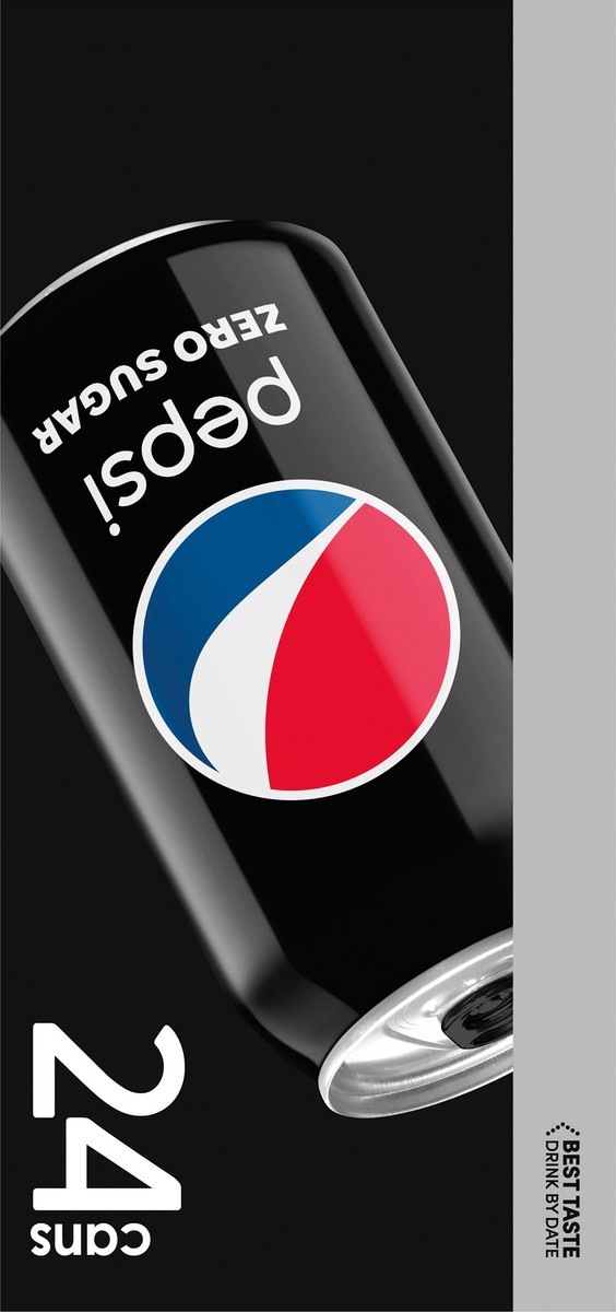 slide 8 of 10, Pepsi Cola, Zero Sugar - 24 ct, 24 ct; 12 oz