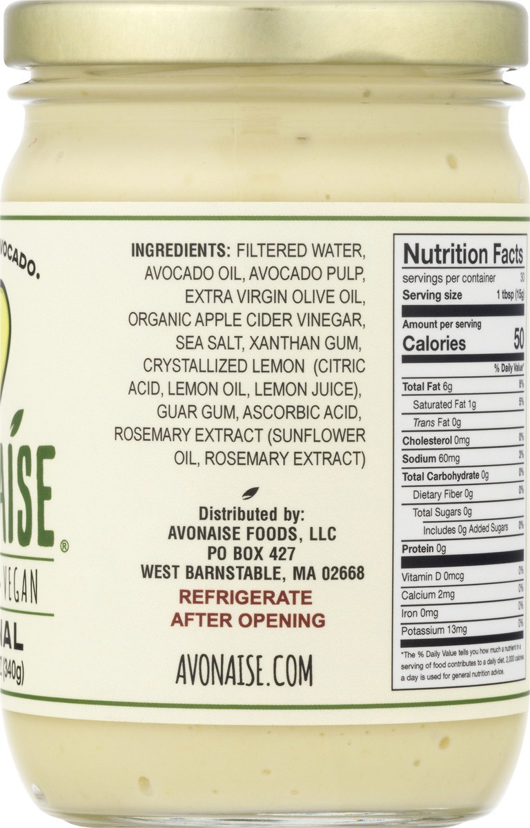 slide 6 of 12, Avonaise Original Avocado Mayo, 1 ct