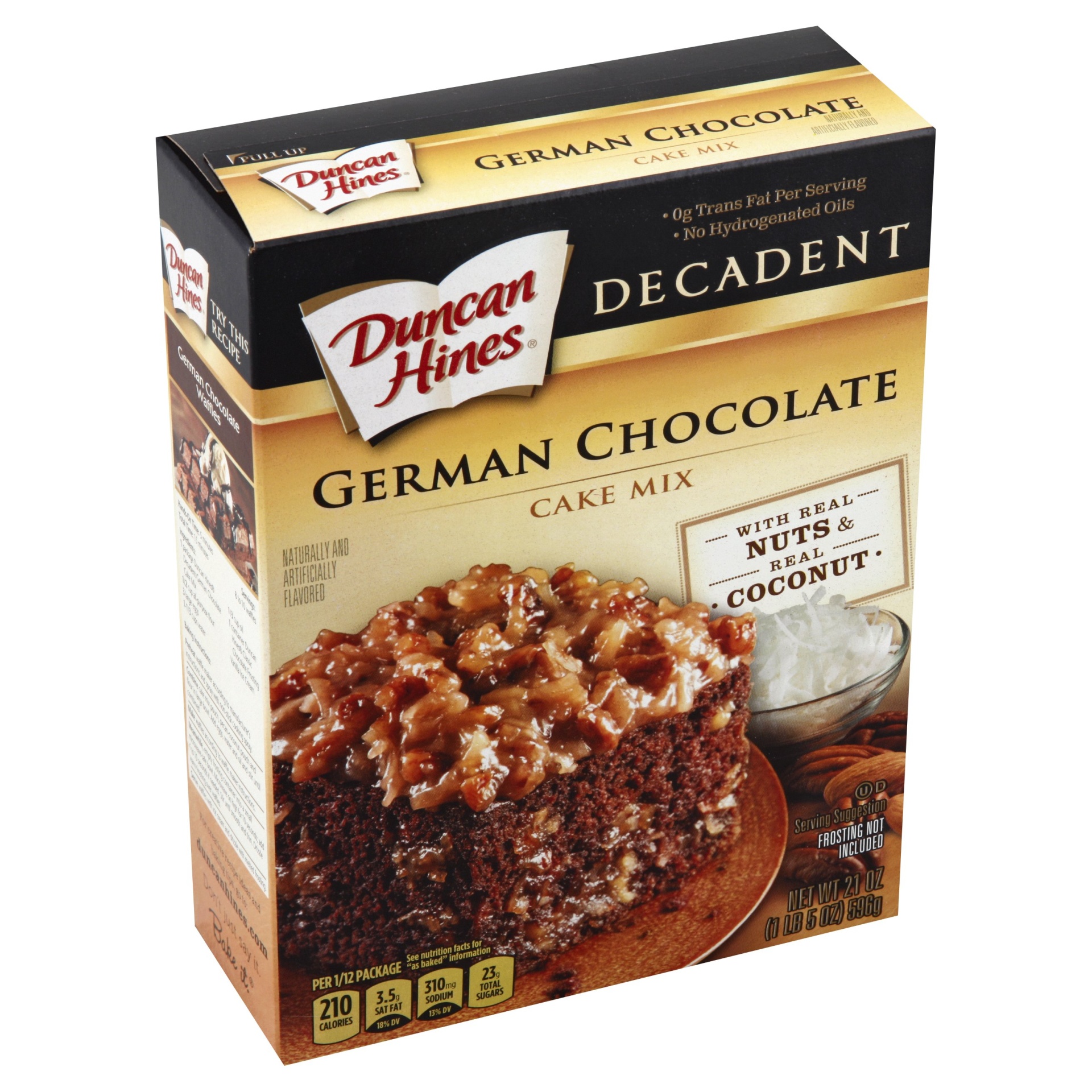 slide 1 of 1, Duncan Hines German Chocolate Cake Mix, 21 oz