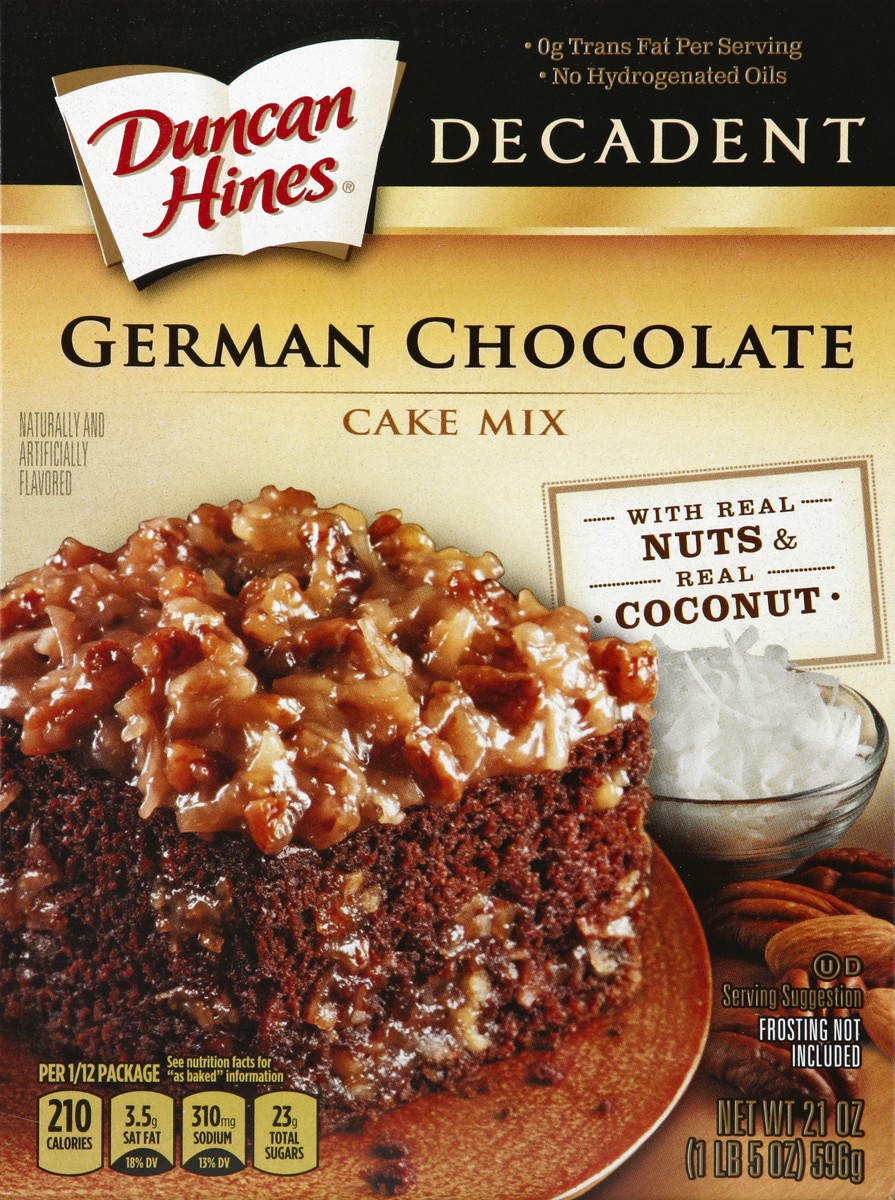 slide 4 of 4, Duncan Hines German Chocolate Cake Mix, 21 oz
