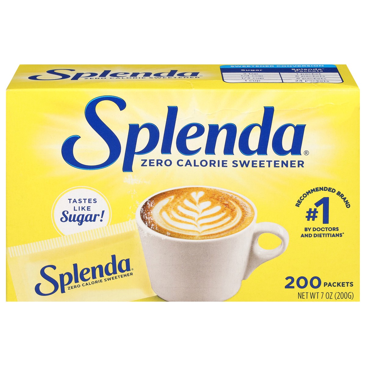 slide 1 of 9, Splenda Zero Calorie Sweetener 200 ea, 200 ct