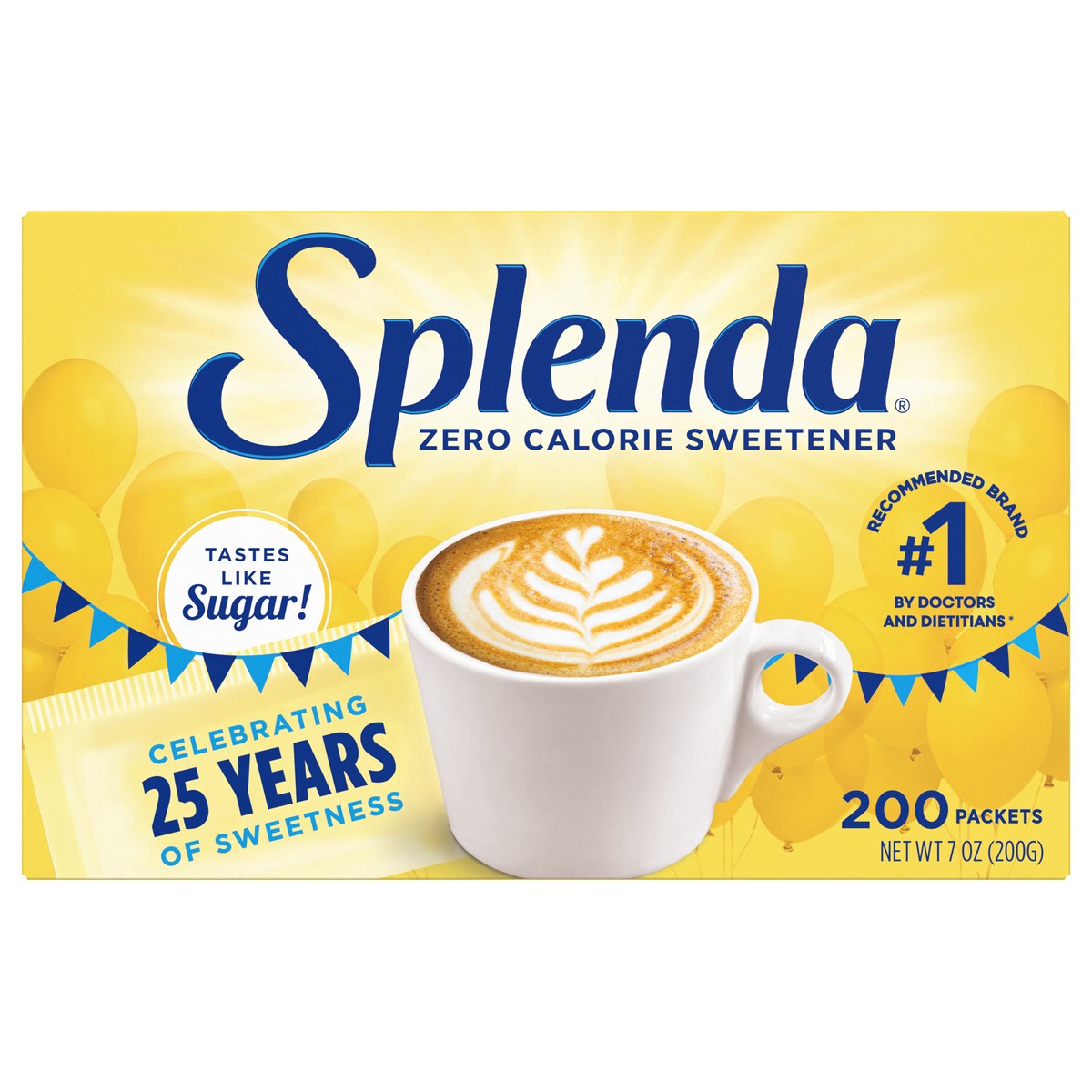 slide 1 of 9, Splenda Zero Calorie Sweetener Packets 200 Count, 200 ct