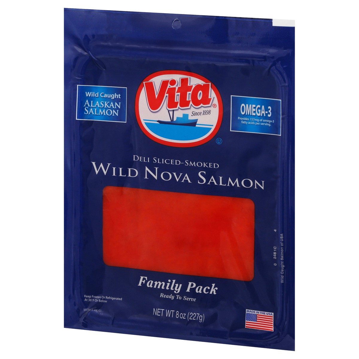 slide 9 of 9, Vita Family Pack Wild Nova Deli Sliced-Smoked Salmon 8 oz, 8 oz