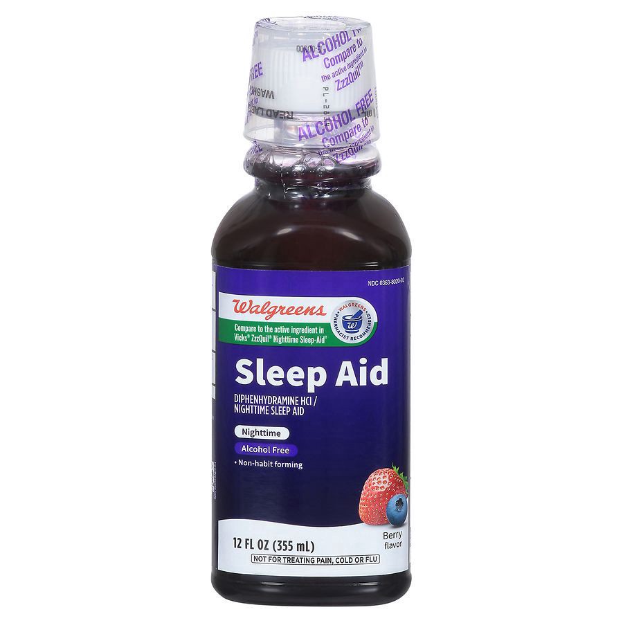 slide 1 of 5, Walgreens Wal-Sleep Z Berry Flavor Nighttime Sleep Aid, 12 fl oz