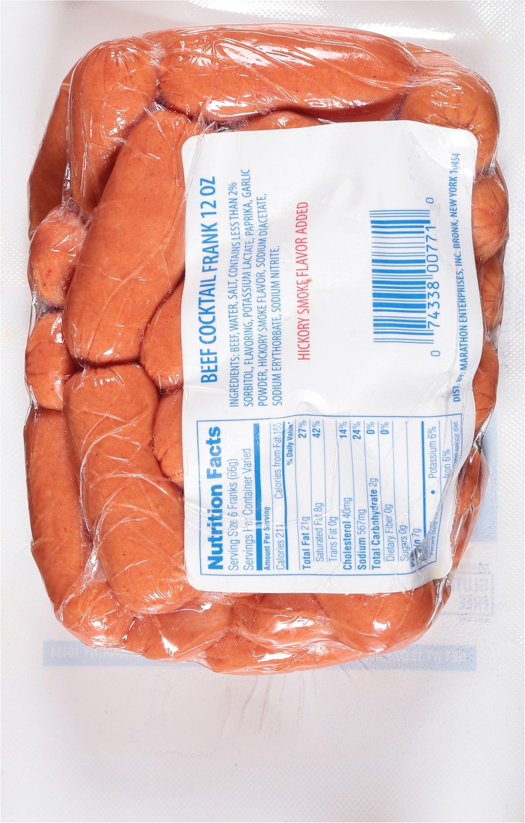 slide 6 of 15, Sabrett Skinless Cocktail Franks, 12 oz