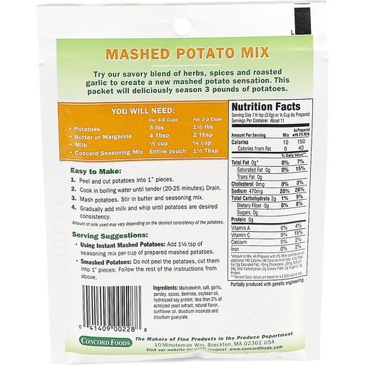 slide 2 of 2, Concord Foods Mashed Potato Mix, 1 ct