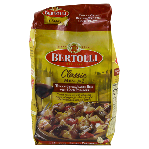 slide 1 of 4, Bertolli Tuscan-Style Braised Beef With Gold Potatoes, 24 oz