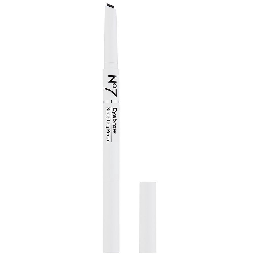 slide 5 of 5, No7 Beautiful Eyebrow Sculpting Pencil - Black, 1 ct