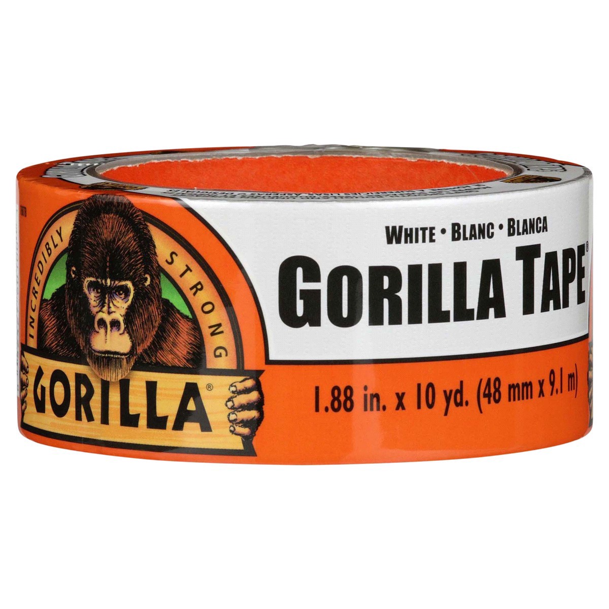 slide 1 of 1, Gorilla Tape, White, 10 yd