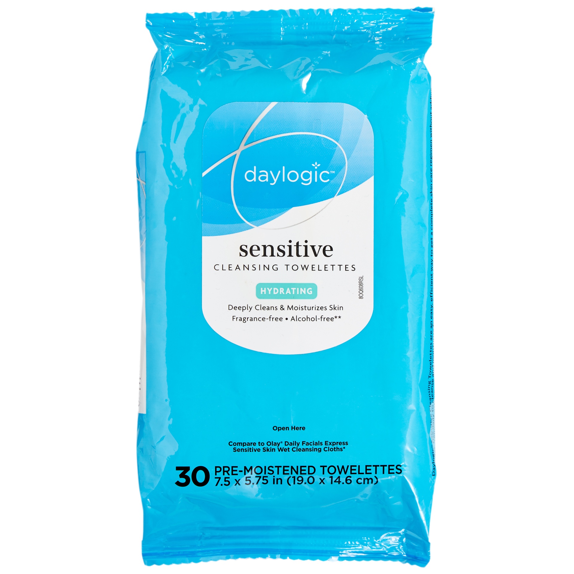 slide 1 of 1, Daylogic Sensitive Cleansing Towelettes, 30 ct