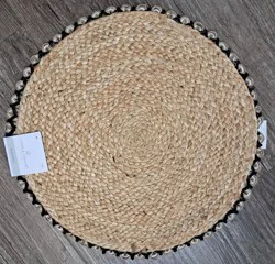 ROOM & RETREAT Room And Retreat Jute Petals Placemat, 15 " Round, Natural
