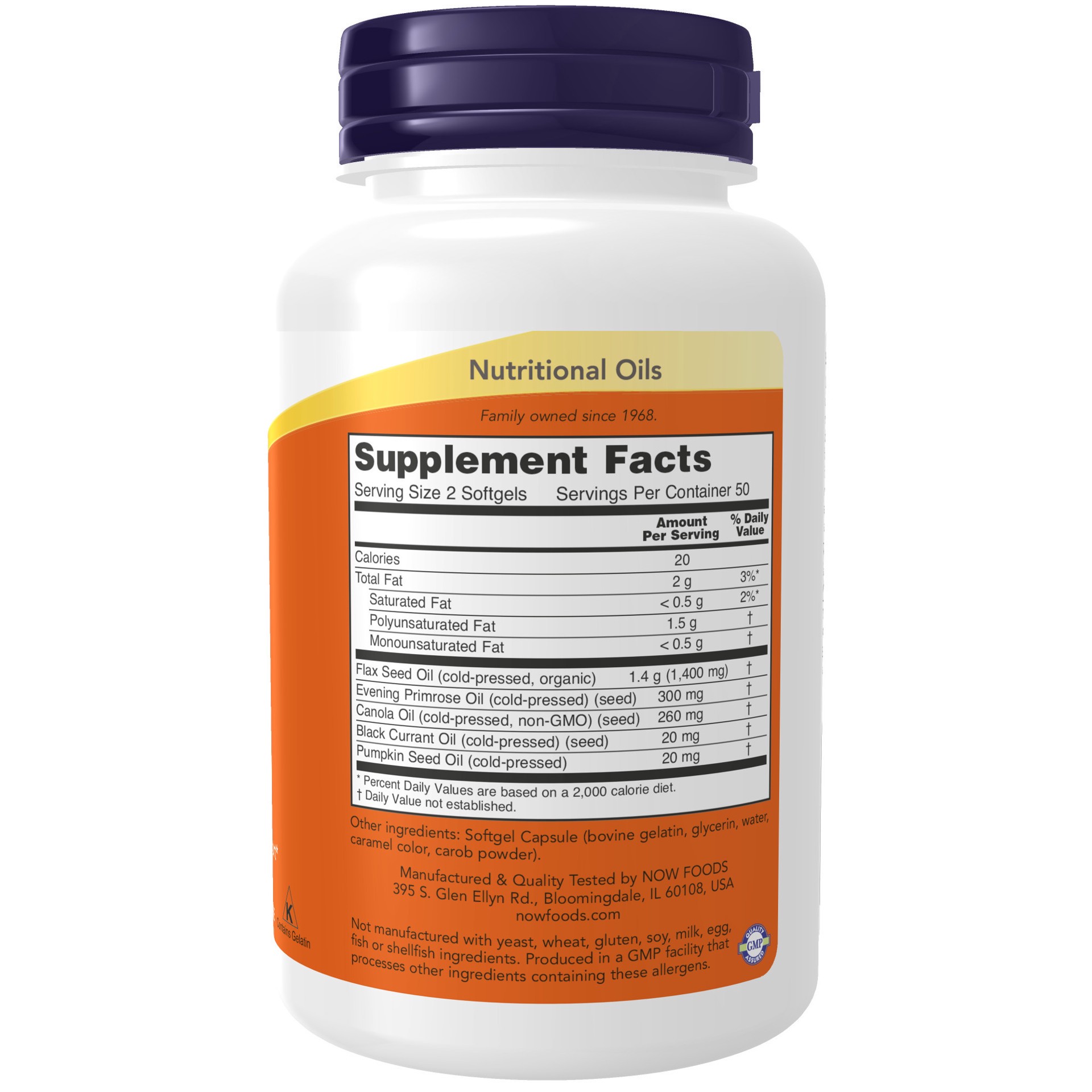 slide 4 of 4, Now Naturals NOW Omega-3-6-9 1000 mg Softgels, 100 ct