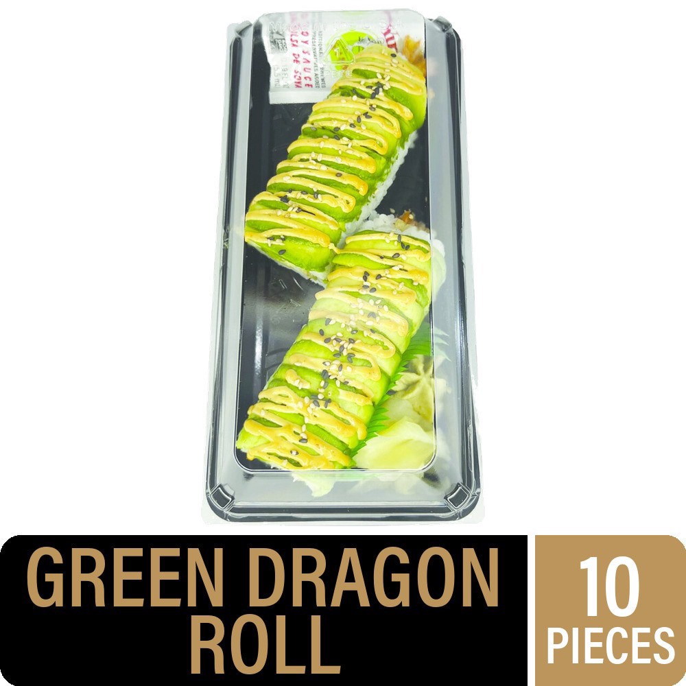 slide 1 of 1, Private Selection Green Dragon Sushi Roll, 10 pc, 10 ct