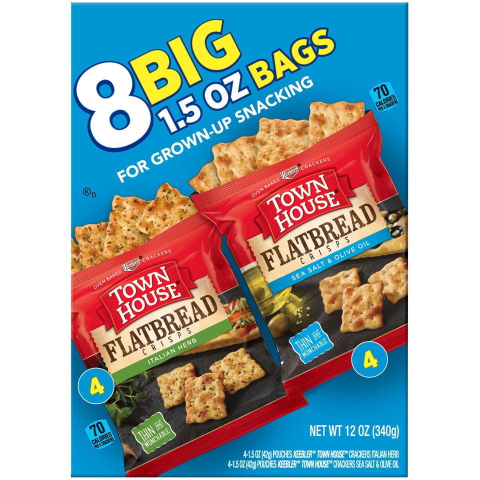 slide 1 of 7, Town House Flatbread Crisp Variety Pack, 12 oz