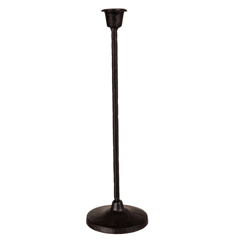 slide 1 of 1, Bambeco Metal Candle Holder - Black, 12 in