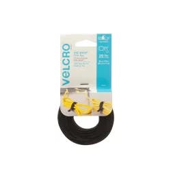 VELCRO Brand One-Wrap Thin Ties - 25 Count - Black
