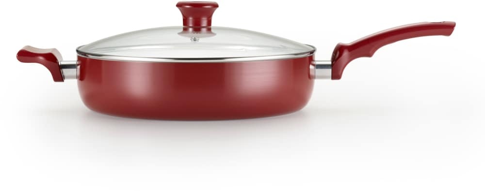 slide 1 of 1, T-fal Ceramic Chef Jumbo Cooker - Red, 5 qt