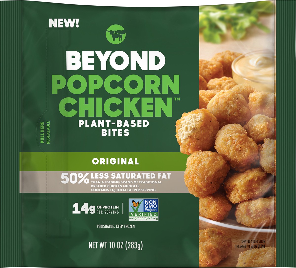 slide 4 of 4, Beyond Meat Beyond Popcorn Chicken Plant-Based Bites 10 oz, 10 oz