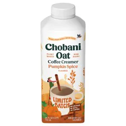 Chobani Coffee Creamer, Pumpkin Spice Flavored, Oat