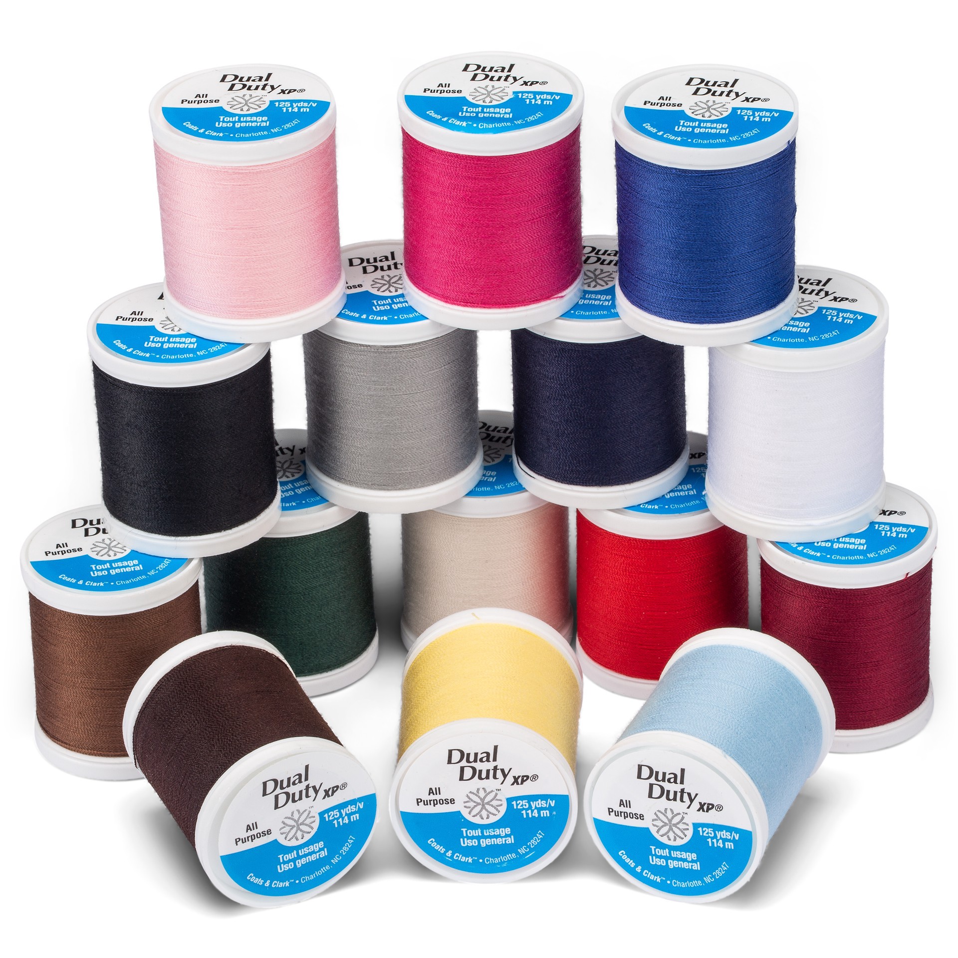 slide 4 of 4, Coats Dual Duty Xp All Purpose Thread Set, 125 yd