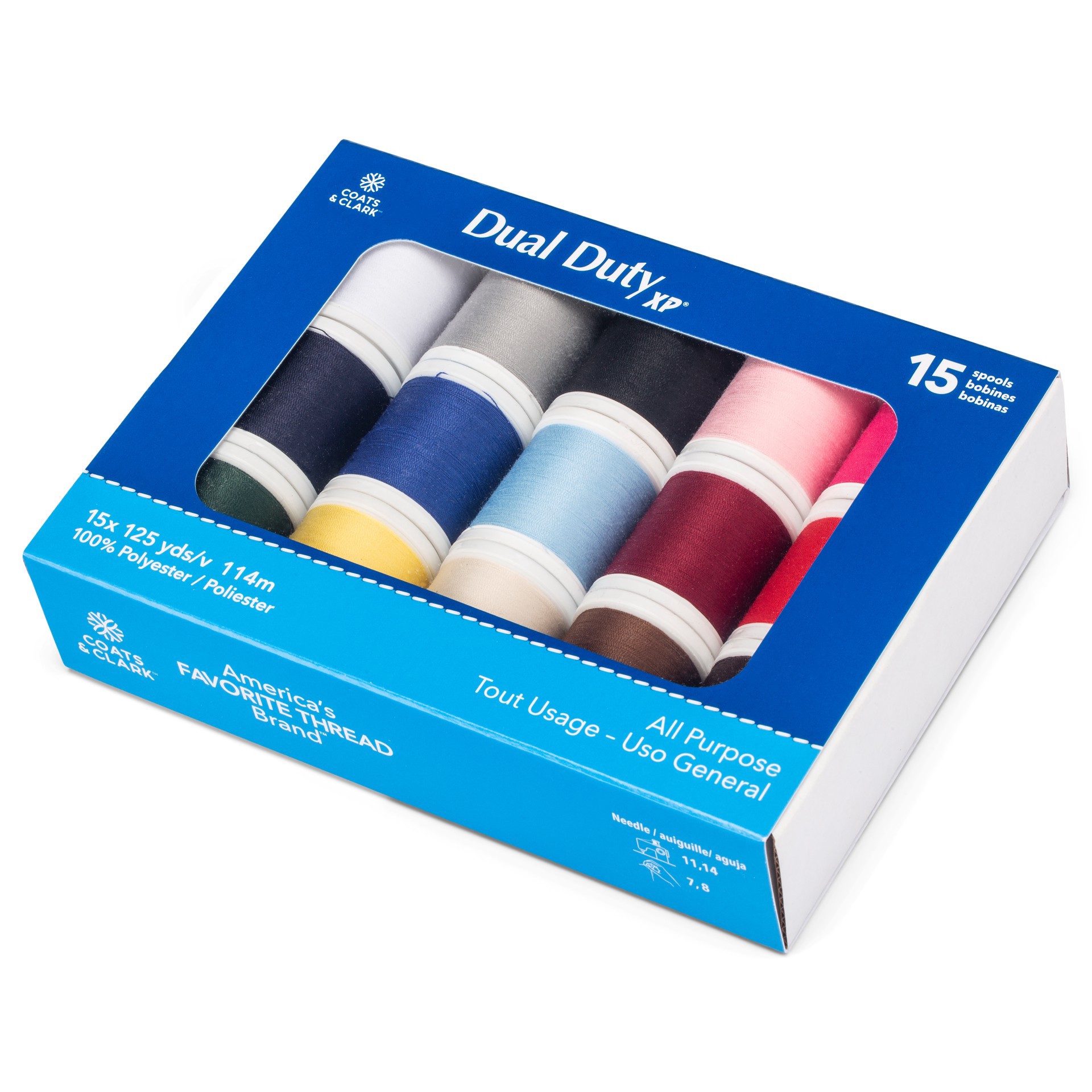 slide 3 of 4, Coats Dual Duty Xp All Purpose Thread Set, 125 yd
