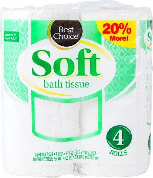 slide 1 of 1, Best Choice Premium Toilet Paper, 4 ct