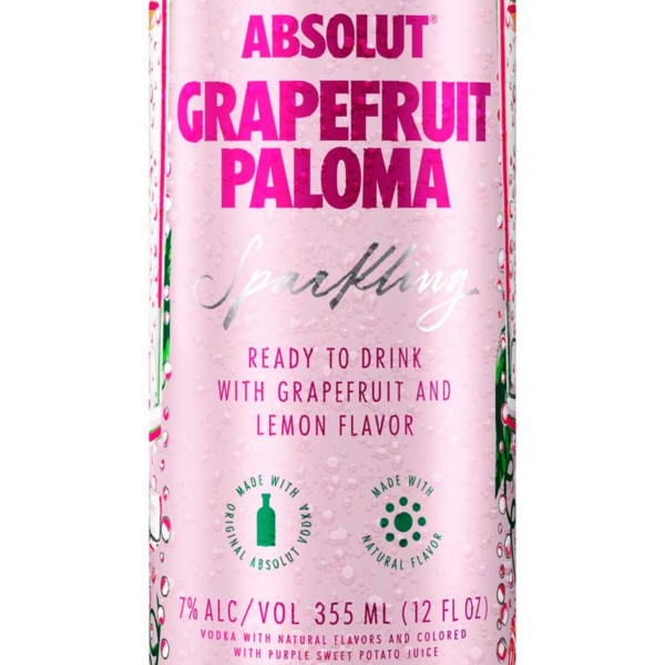 slide 12 of 29, Absolut Grapefruit Paloma Sparkling, 4 ct; 12 oz