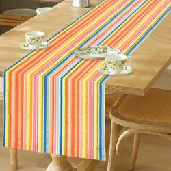 Room & Retreat Seasonal Seersucker Stripe Runner, Yellow/multi, 14 In X 72 In