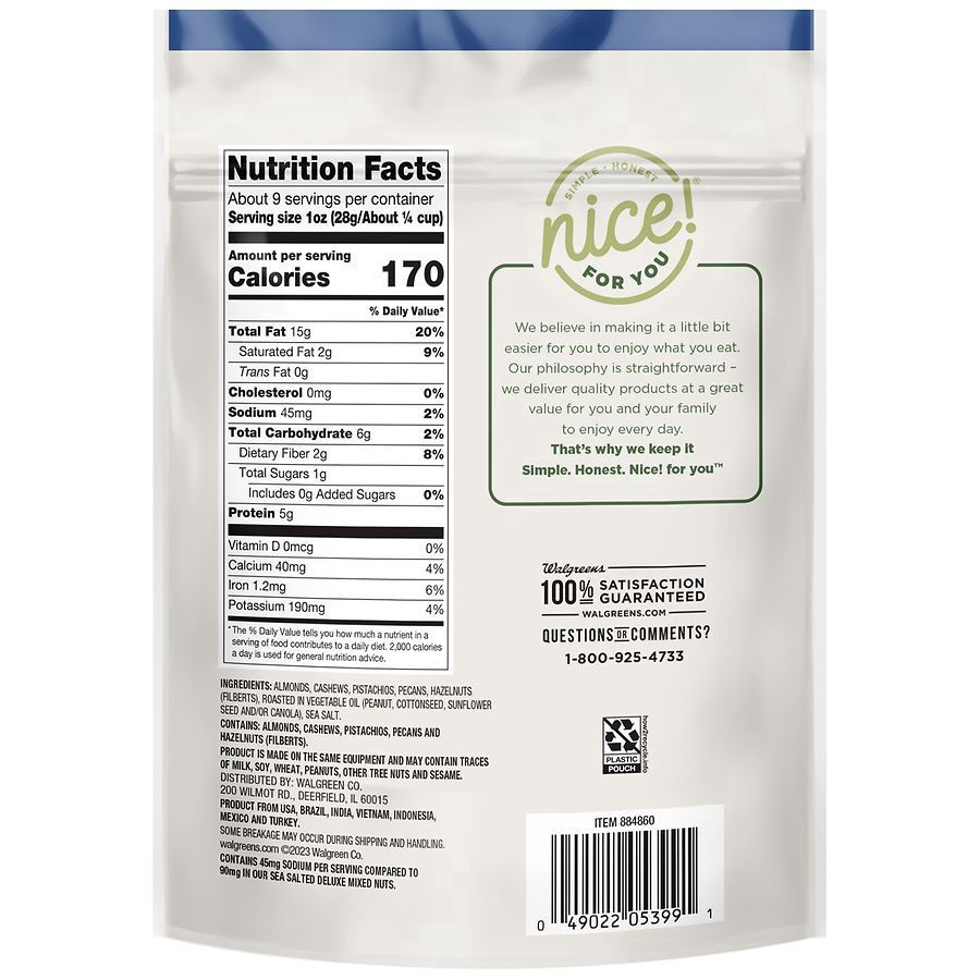 slide 3 of 5, Nice! Roasted Deluxe Mixed Nuts Lightly Sea Salted - 8.75 oz, 8.75 oz