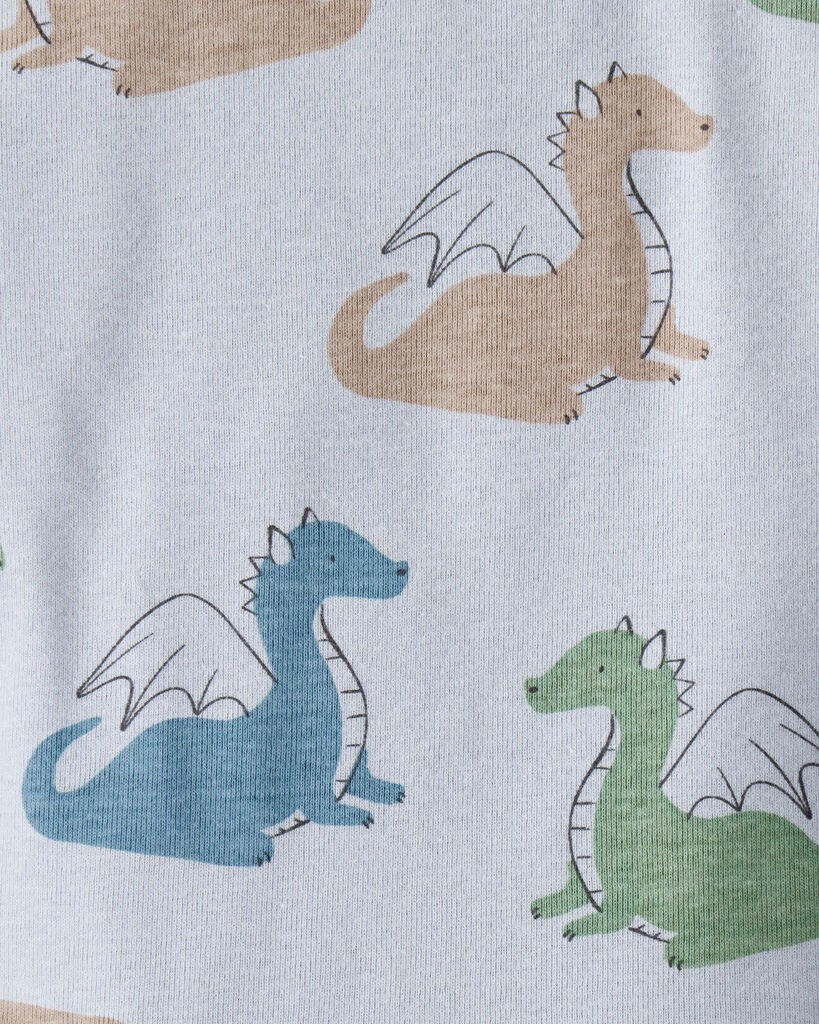 slide 4 of 5, Carter's Baby Boy 4-Pack Dragon Star Print Cotton Long-Sleeve Multipack Bodysuits - Blue/White/Green Multi 9M, 1 ct