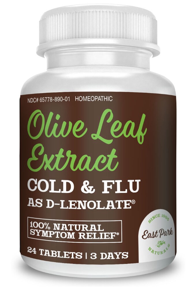 slide 1 of 1, East Park Naturals Olive Leaf Extr Cold Flu, 24 ct