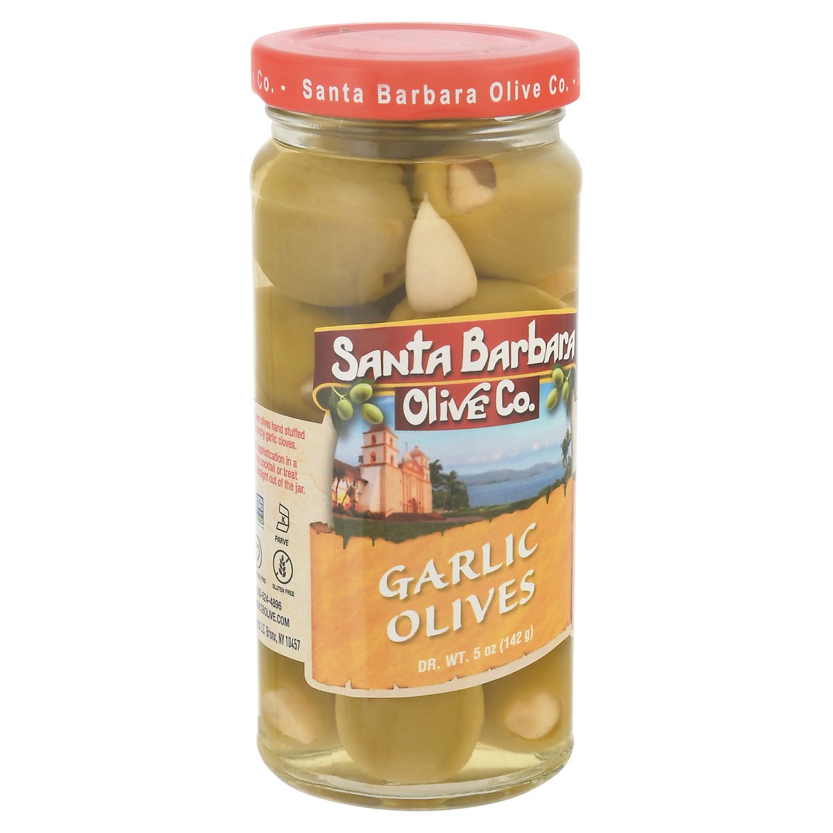 slide 7 of 11, Santa Barbara Olive Co. Garlic Stuffed Olives, 5 oz