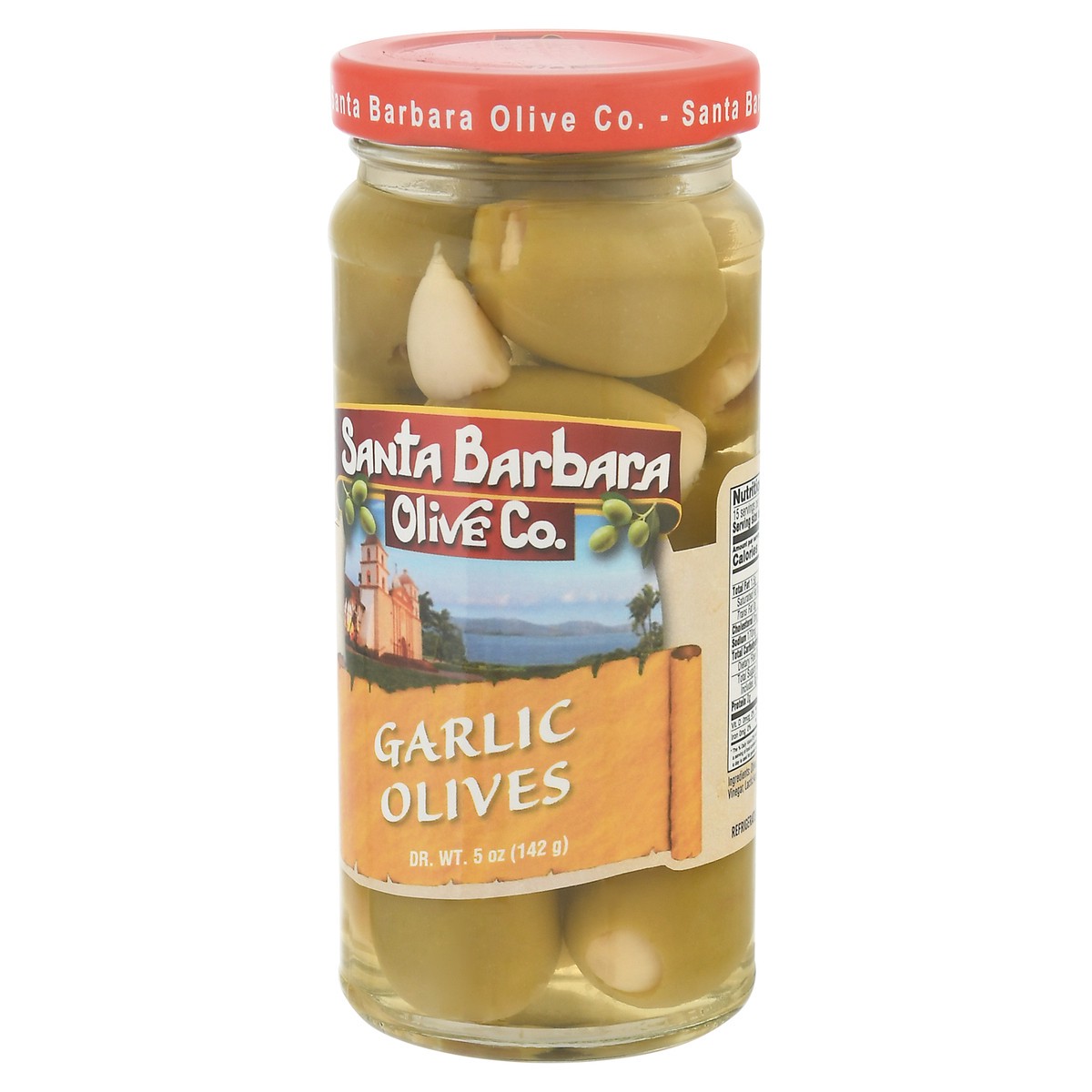 slide 9 of 11, Santa Barbara Olive Co. Garlic Stuffed Olives, 5 oz