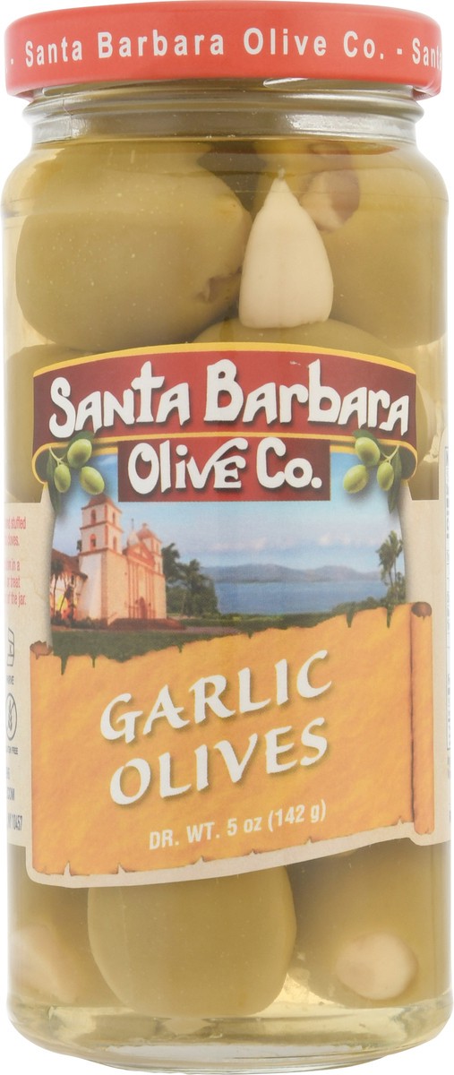 slide 8 of 11, Santa Barbara Olive Co. Garlic Stuffed Olives, 5 oz