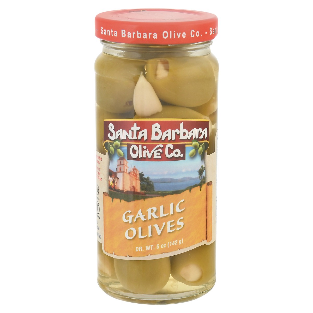 slide 5 of 11, Santa Barbara Olive Co. Garlic Stuffed Olives, 5 oz