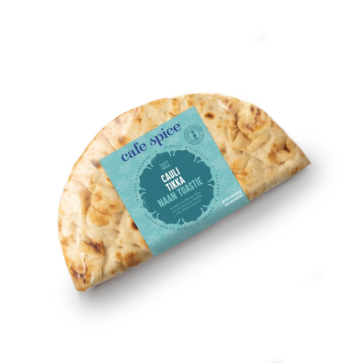 slide 10 of 11, Café Spice Naan Toastie, Cauli Tikka, 8 oz