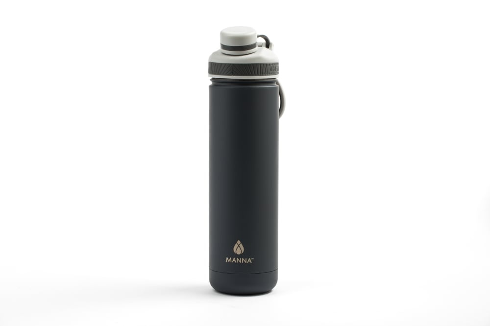 slide 1 of 1, Manna Organics Ranger Water Bottle - Charcoal, 26 oz