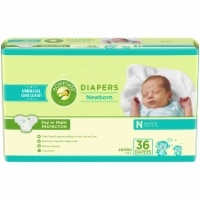 slide 1 of 1, Comforts Newborn Diapers, 36 ct