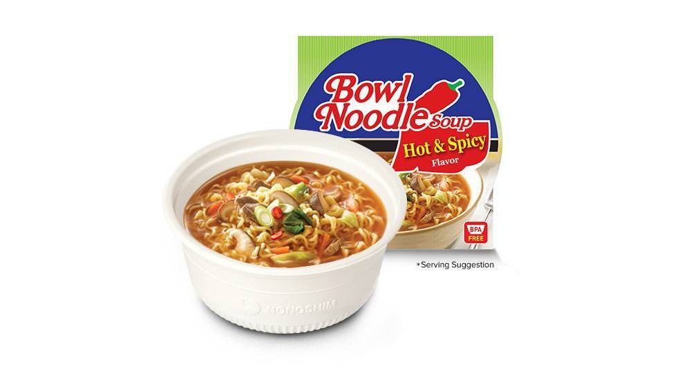 Nongshim Hot & Spicy Soup Microwavable Noodle Bowl - 3.03oz : Target