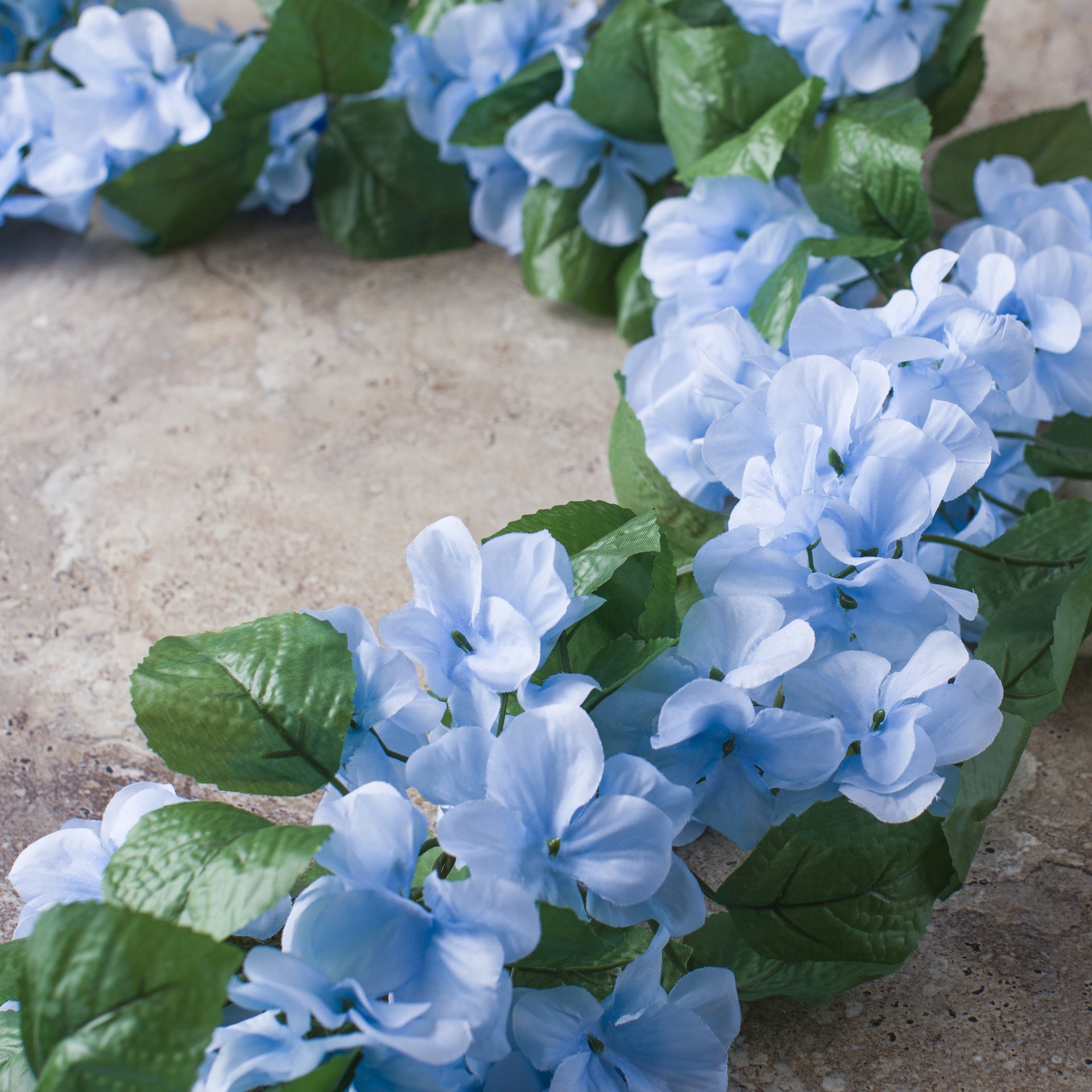 slide 4 of 4, 6ft. Blue Hydrangea Chain Garland By Ashland, 6 ft